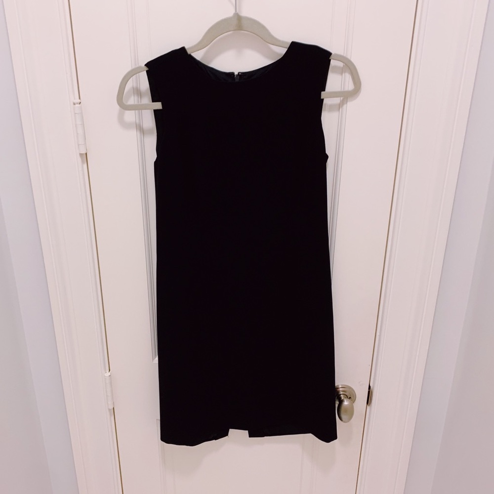 NWOT🖤LINDA ALLARD ELLEN TRACY FORMAL BLACK SLIT DRESS🖤ZIPPER BACK SZ PETITE 4